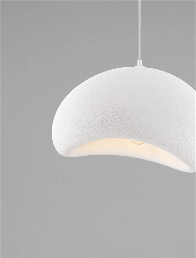Hanglamp AERE Sandy White Ø 40 cm - Organisch Design 46693
