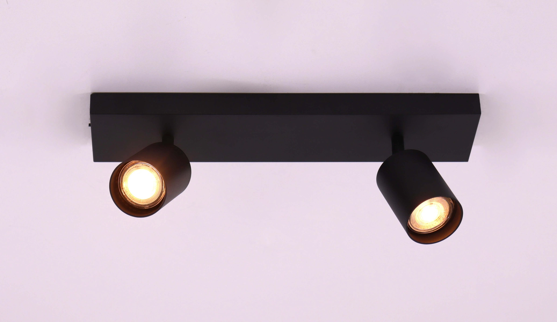 Opbouwspot 2-lichts LED - zwart 40 cm  61143