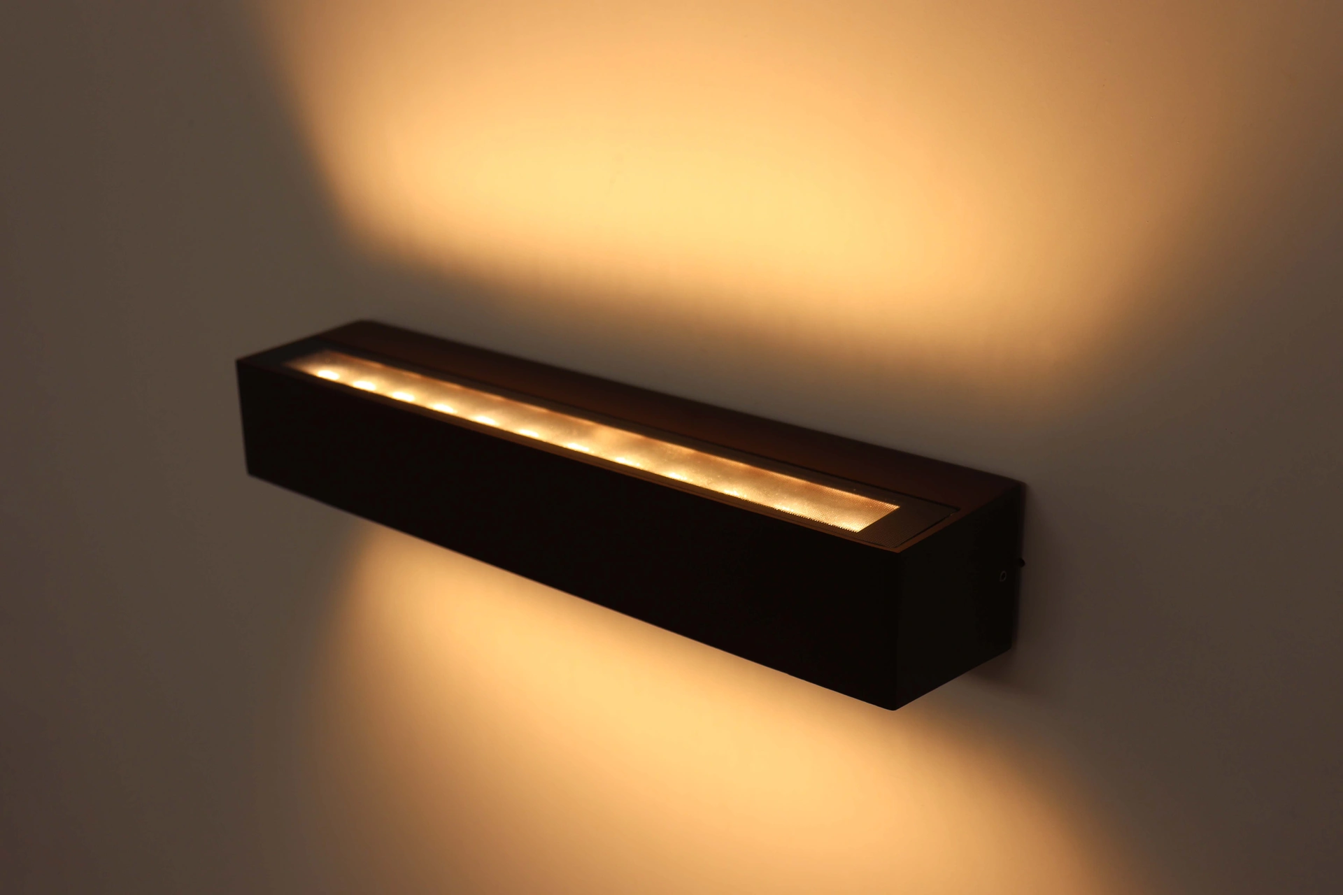Wandlamp strak dip-switch - roest bruin - 38cm IP65  46678