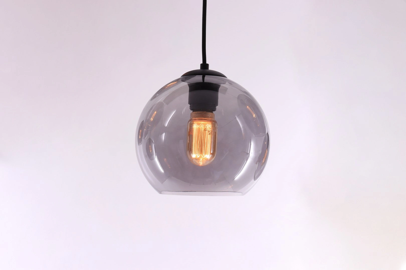 Hanglamp 8lichts - 8 Grey getint glazen - 135cm  50203