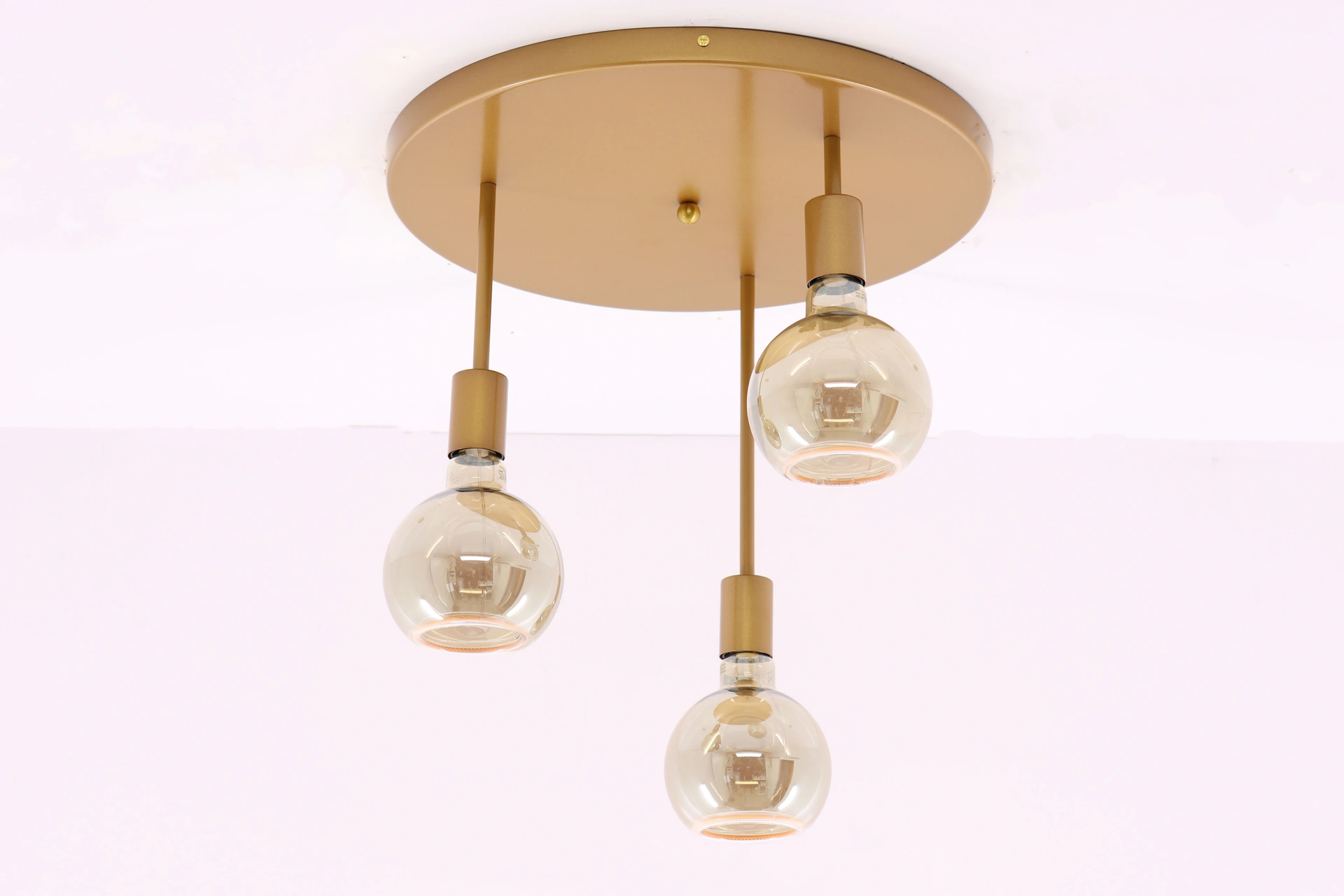 Plafondlamp 3 lichts - Exclusief segula lichtbronnen -  Goud 61149