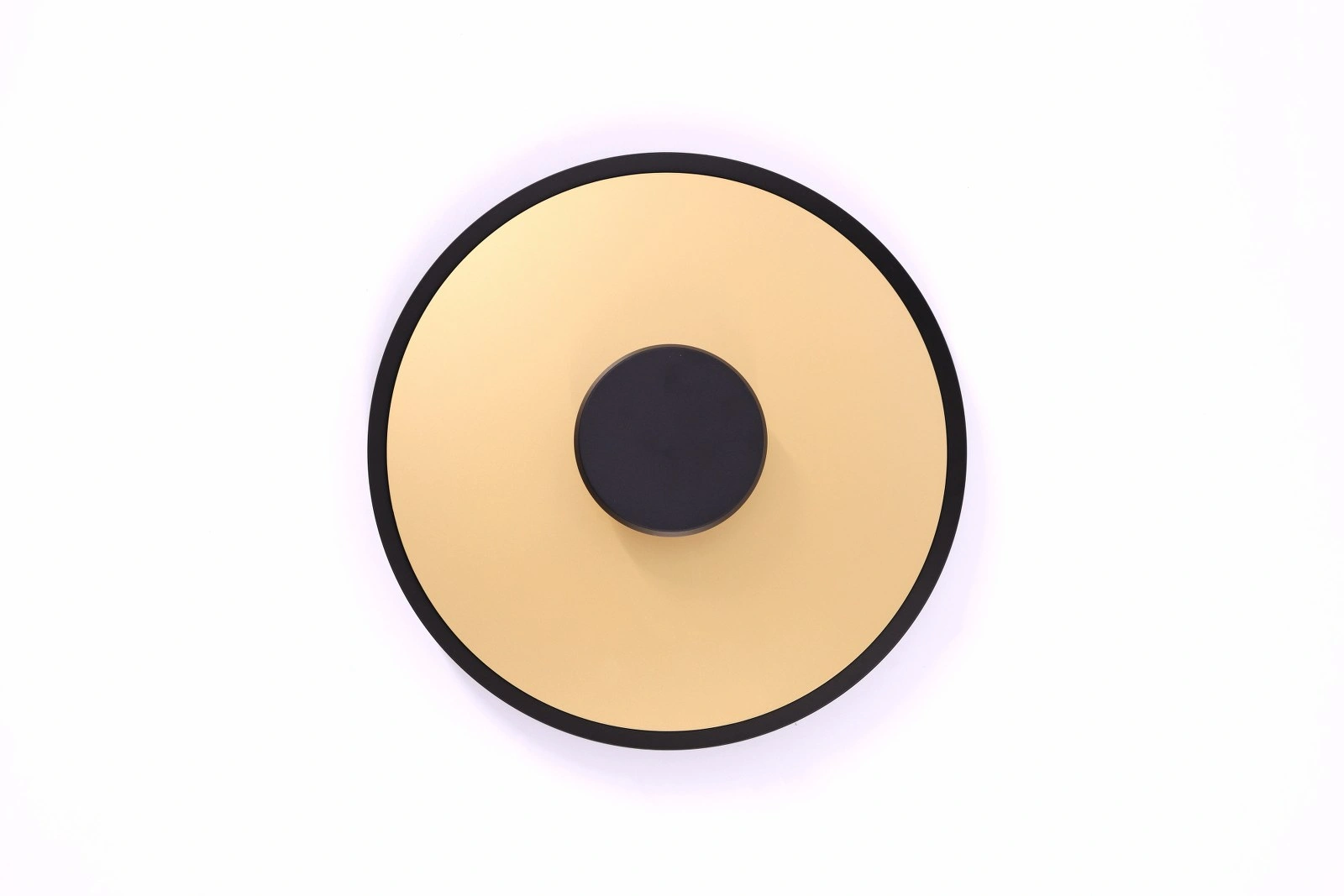 Plafondlamp zwart goud - LED - diameter 45cm 44380