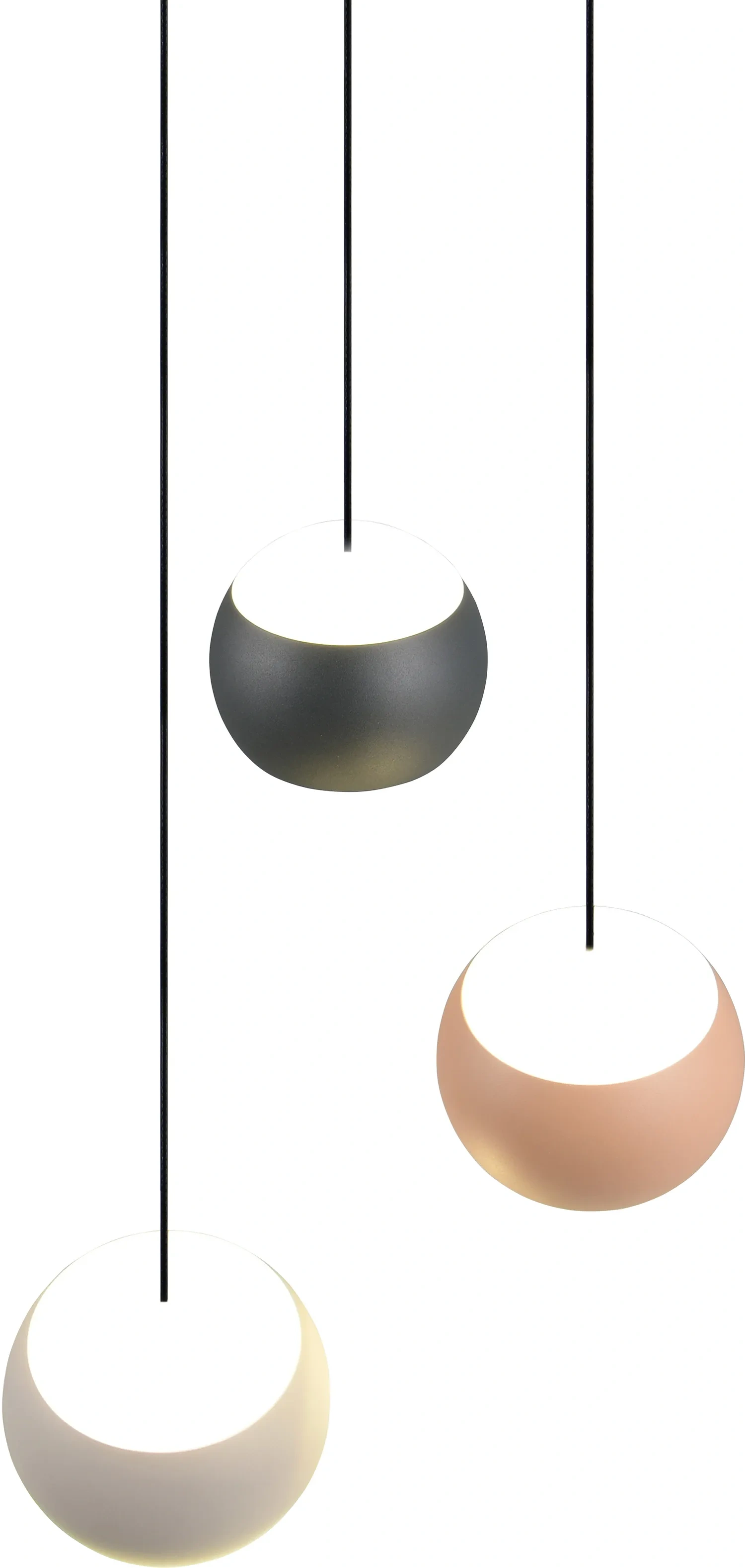 Musterring Cannon LED hanglamp 3-lichts multicolor Ø25 cm – dimbaar 46843