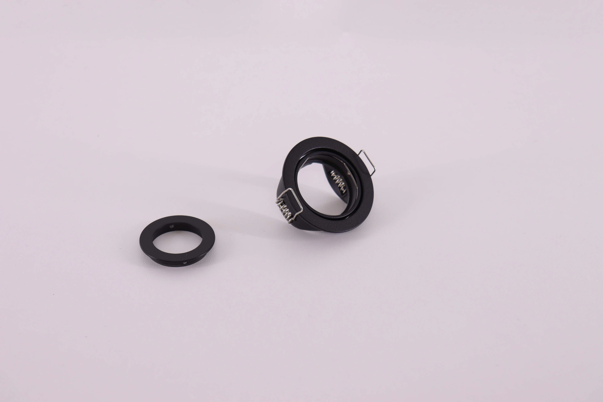 Zwarte ronde mini inbouwspot - Diameter 55 mm – zaagmaat 48 mm – geschikt voor Mini GU10 & MR11 46600