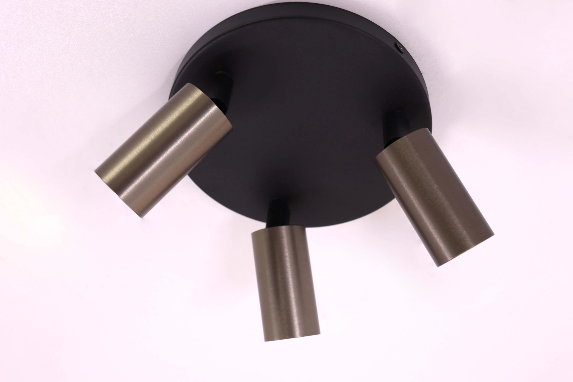 Opbouwspot 3 lichts - Koffie kleur - Rond diameter 18cm 45971