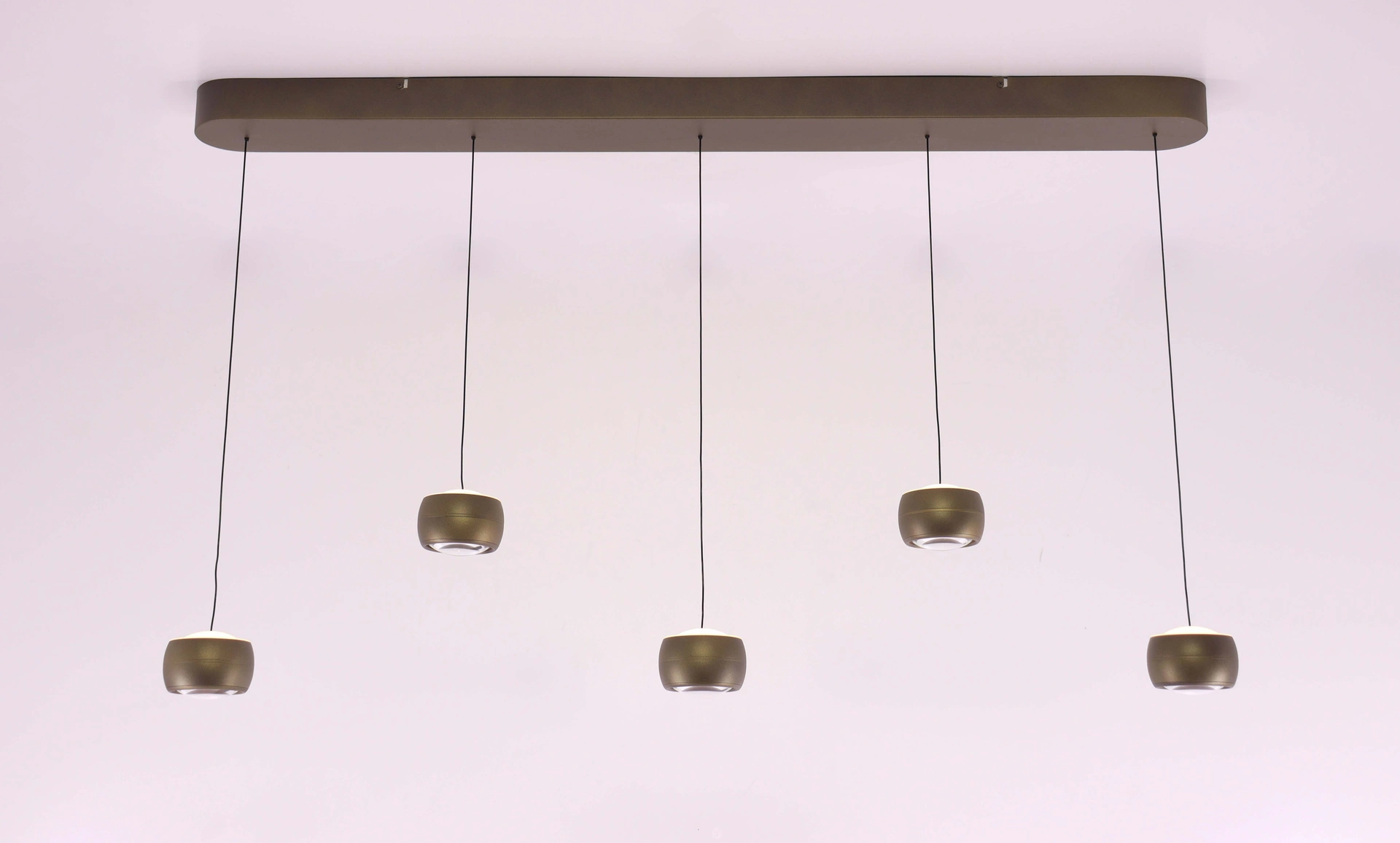 Hanglamp 5 lichts Lengte 120cm - brons goud - dim to warm  46570